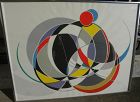 GEORGES CSATO (1910-1983) abstract modern print signed