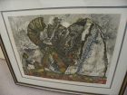 THEO TOBIASSE (1927-2012) Jewish art pencil signed numbered lithograph