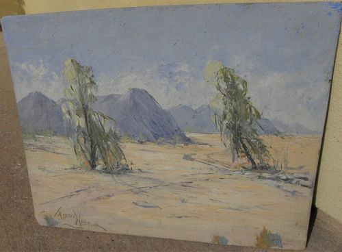 FARRIS WHEELER (1881-1968) California desert impressionist painting