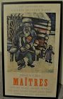 Vintage Galerie Beyeler Maitres poster 1967 Chagall and other masters