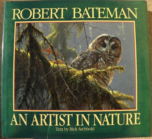 ROBERT BATEMAN hand signed 1990 book by renowned nature artist