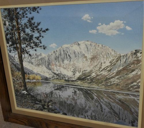 JOHN REINWALD (-1989) original watercolor painting High Sierra