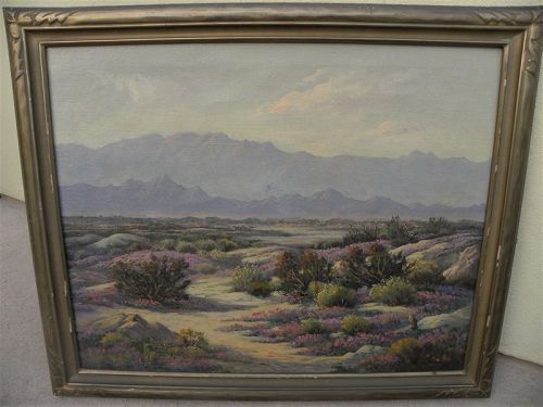 JOHN ANTHONY CONNER 1892-1971 California painting desert Palm Springs
