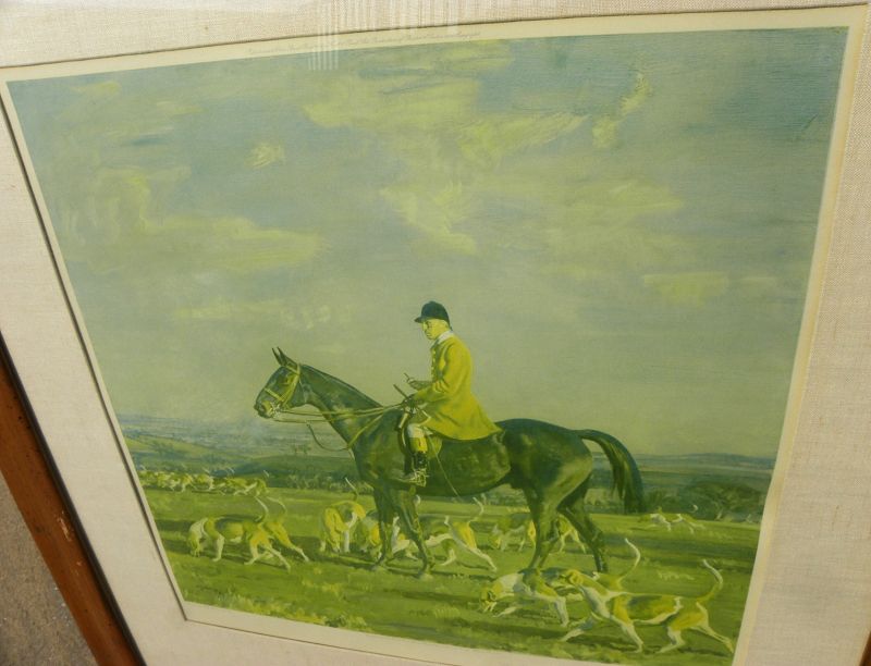 A. J. MUNNINGS 1878-1959 equestrian print English master artist