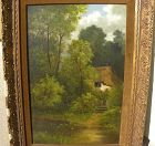 Hudson River style American antique painting