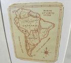 Antique hand drawn map of South America likely by school child