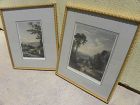 Antique engravings hand colored JMW Turner and F Zuccarelli