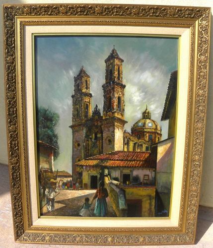 FILASTRO MOTTOLA (1915-2008) Taxco Mexico painting California artist