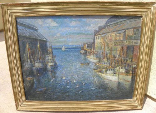 YNGVAR SONNICHSEN 1873-1938 rare Seattle early impressionist painting
