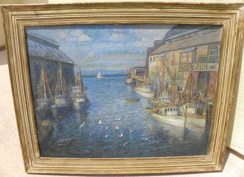 YNGVAR SONNICHSEN 1873-1938 rare Seattle early impressionist painting