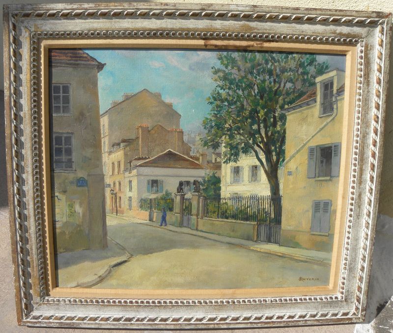 ROGER DEVERIN 1884-1973 French painting impressionist Paris scene