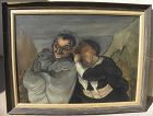 HONORE DAUMIER 1808-1879 hand copy famous painting Crespin et Scapin