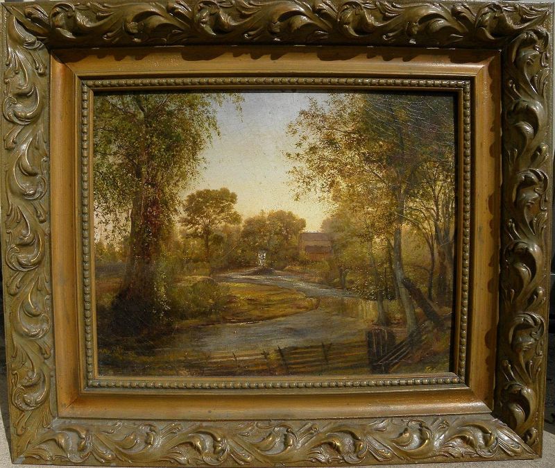 FRANKLIN JAY LEWIS (1838-1910) **pair** 19th century Hudson River style paintings by listed early California artist