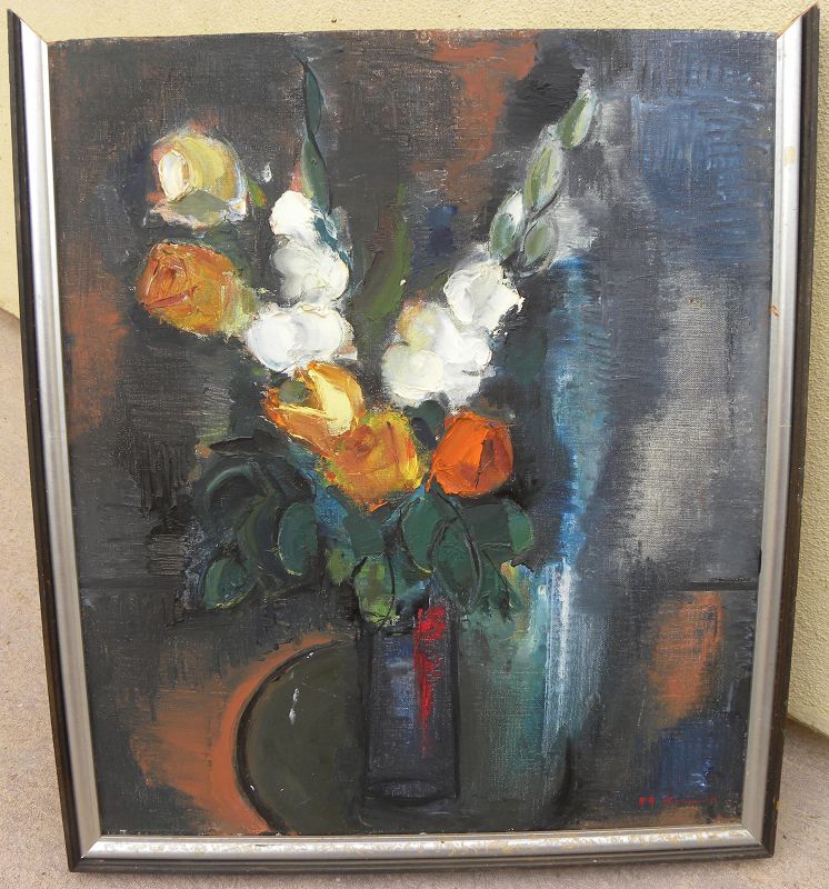 OSAMU SHIMODA 1924-2000 impressionist still life modern painting