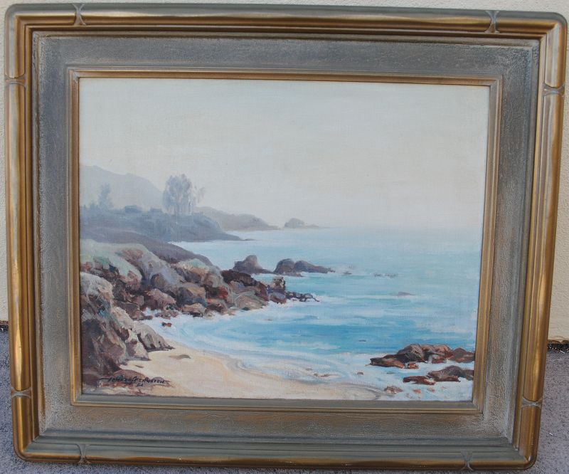 Edward Fernsten 1892-1980 California plein air seascape painting
