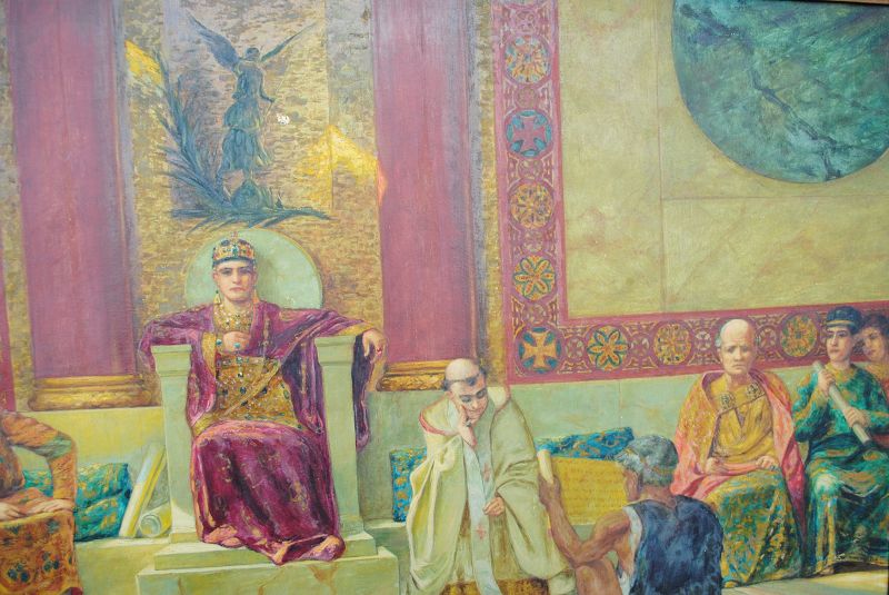 Benjamin Constant 1845-1902 antique copy Emperor Justinian painting