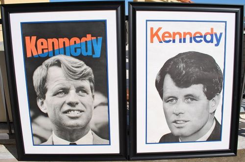 Robert F Kennedy RFK **PAIR** 1968 vintage campaign posters