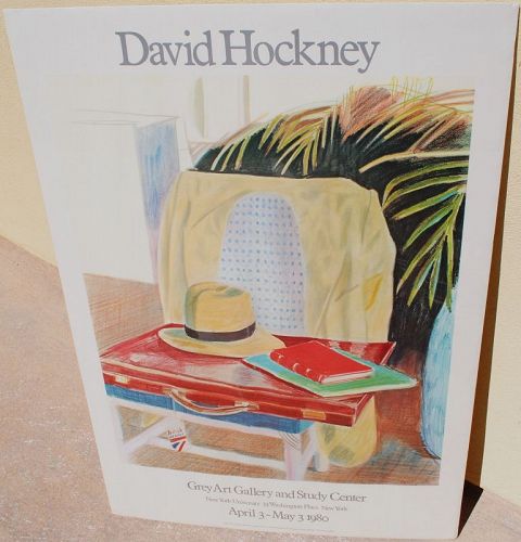 David Hockney b.1937 poster 1980 Grey Art Gallery