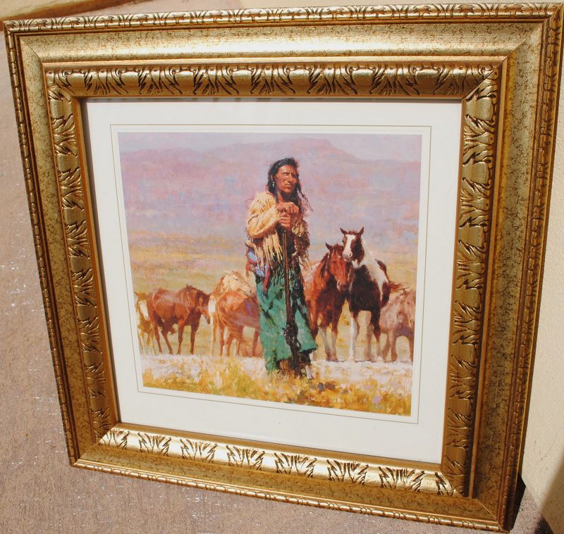 Howard Terpning b.1927 signed limited ed print Native American 1989