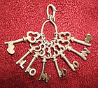FANTASTIC Skeleton Keys Charm / Pendant LONDON