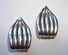 Lovely Vintage Mod Sterling Silver Earrings Marked NAPIER Hallmarked