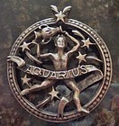 Vintage Aquarius Pendant marked BEAU STERLING