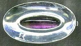 Antonio Pineda 970 Silver Amethyst Tie Bar Mexico