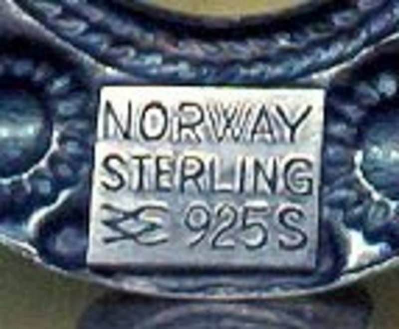Norway Sterling Signed Holmsen Solje Brooch