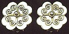 Ivar T. Holt Sterling Enamel Earrings NORWAY