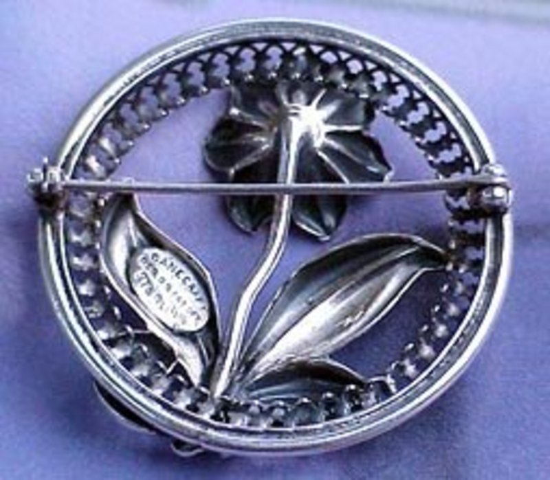 Fine Vintage Sterling Silver Danecraft Flower Brooch c. 1950’s