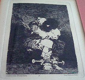 Francisco de Goya Original Etching Little Prisoner 1807