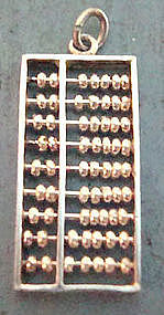 Vintage Sterling Abacus Bracelet Charm Moves Works