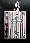 Sterling Silver Prayer Book Charm Lord's Prayer Opens