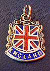 Silver Enamel United Kingdom England Charm Pendant