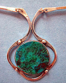 Vintage Sterling Silver Link Necklace Israel