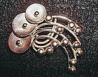 Vintage Sterling Silver Mod Flower Brooch with Maker's Mark Carl Art
