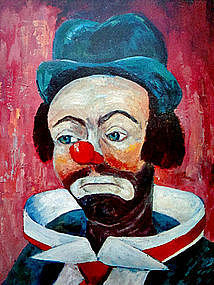 8 Vintage Clown Prints by Michele 1966 Award Winning Collection