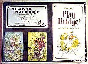 Bridge Playing Cards 5 Piece Set MINT c. 1950's HOYLE