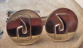 Vintage Sterling Silver Cuff Links by Leonore Doskow