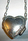 Vintage Sterling Silver Heart Locket Artist Mark and Hallmarks London