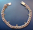 Vintage Mexico Sterling Charm Bracelet  signed Jencha