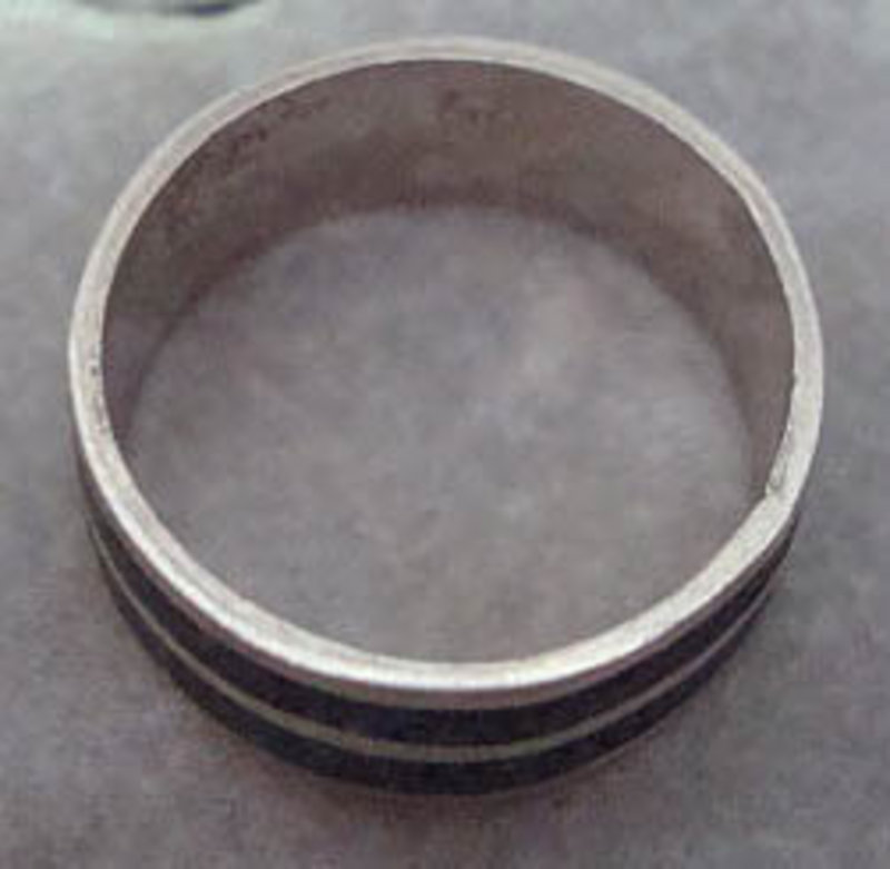 Taxco Mexico Sterling Silver Ring Azur-malachite Stone