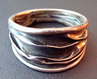 Vintage Sterling Modernist Ring Wonderfully Unusual