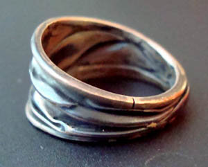 Vintage Sterling Modernist Ring Wonderfully Unusual