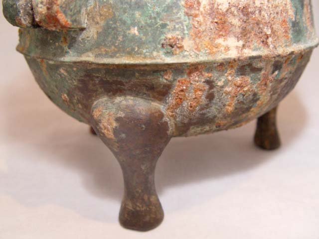 Chinese Bronze Food Container Ding - Qin 200BC