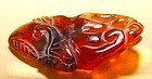 Chinese Amber Hand of Buddha Citron Pendant-#3