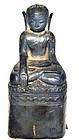 Silver Repousse Burmese Buddha -  18th Century