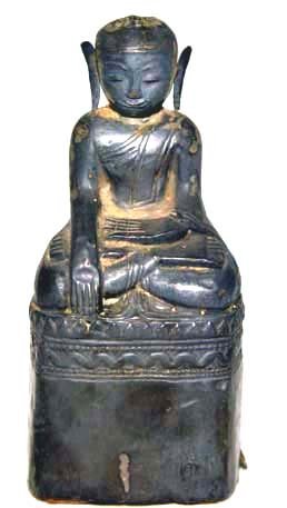 Silver Repousse Burmese Buddha -  18th Century