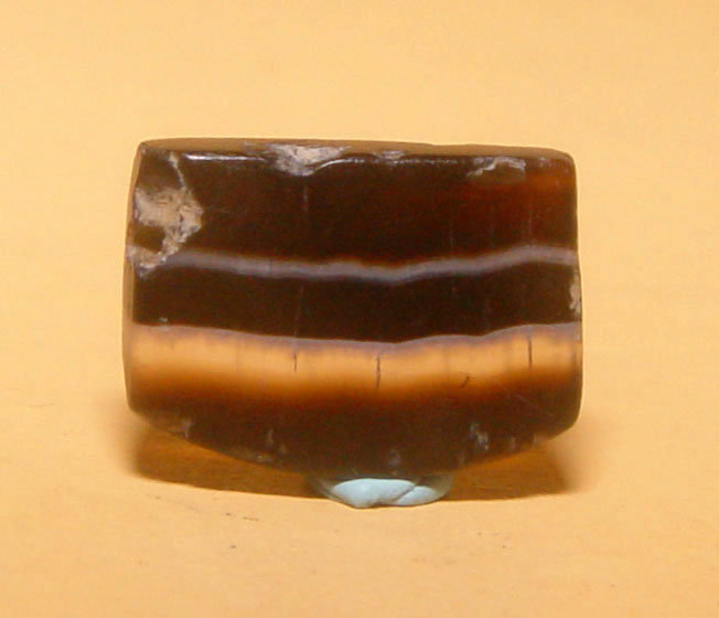 Ancient Natural Banded Agate Bead Pendant -100BC #11