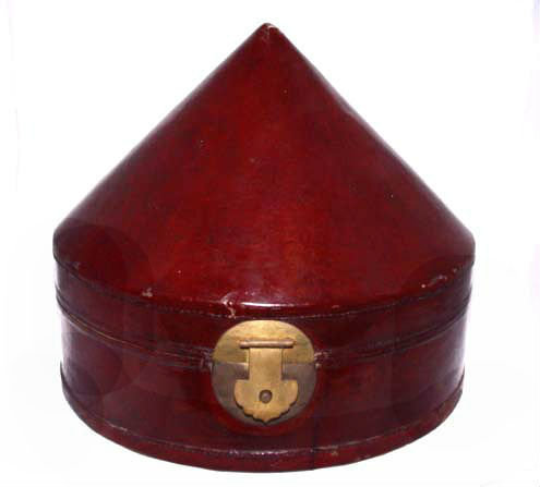 Chinese's Official's Leather Hat Box - Qing Dynasty